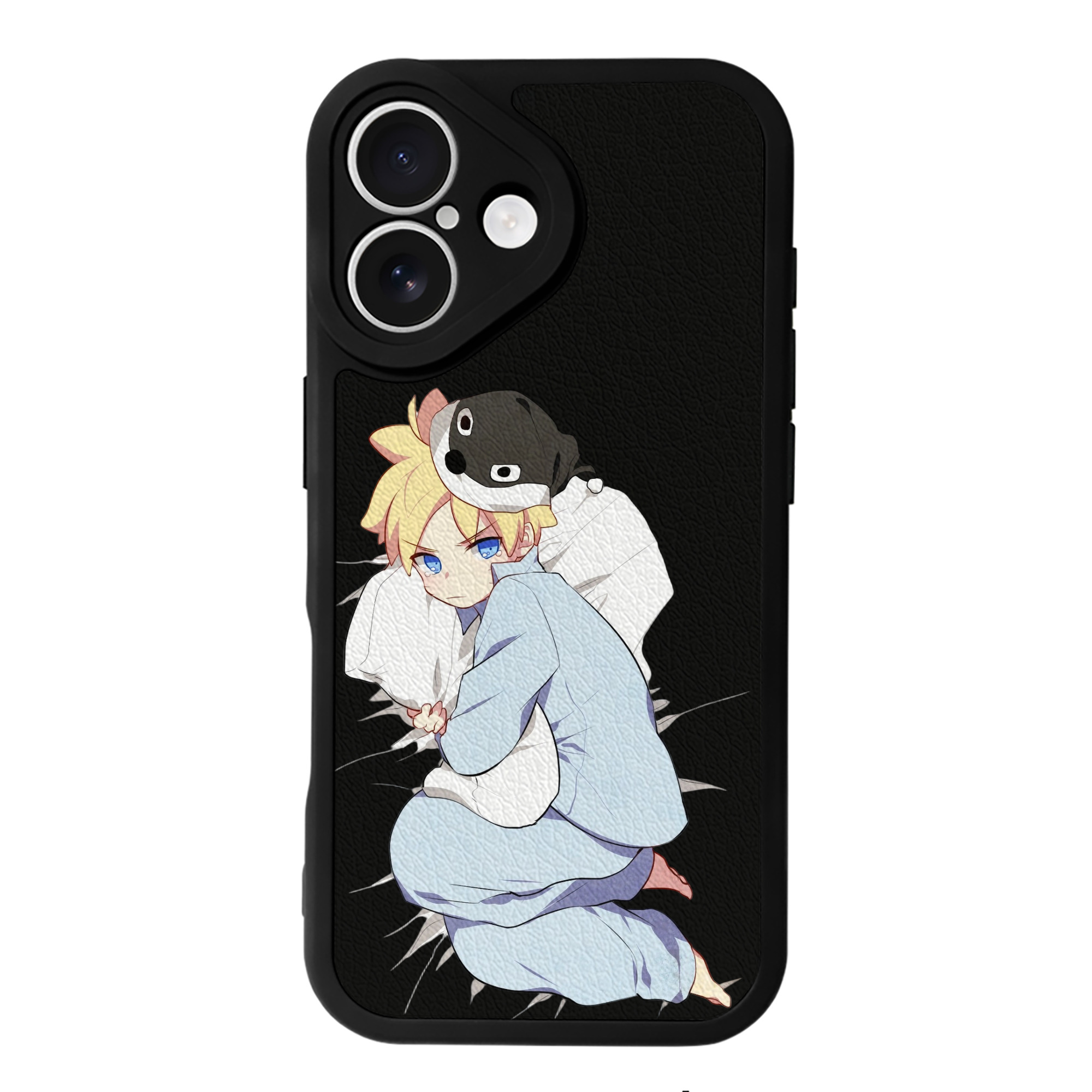 （画像用） NARUTO -ナルト- うずまき ナルト Uzumaki Naruto 【iPhone 16シリーズ対応】シリコンスマホケース（レザー調） 材質：シリコン